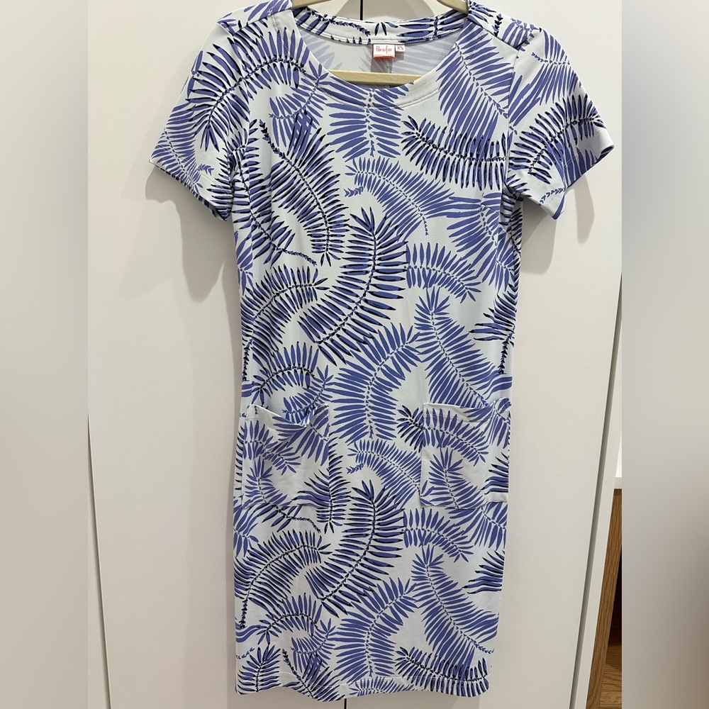 Persifor Blue Fern Dress with pockets